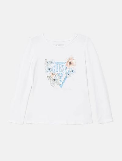 T-shirt manica lunga Guess - white