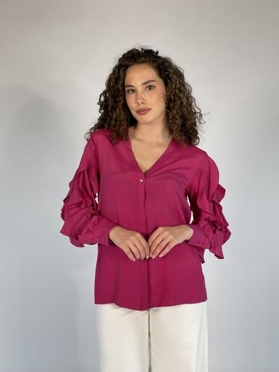 Camicia manica lunga Pennypink - fuxia