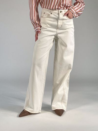 Pantalone jeans Pennyblack - bianco