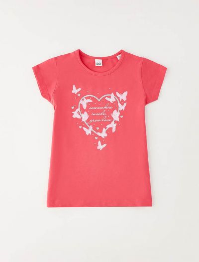 T-shirt manica corta I Do - corallo