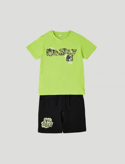 Completo maglia e pantalone corto I Do - verde
