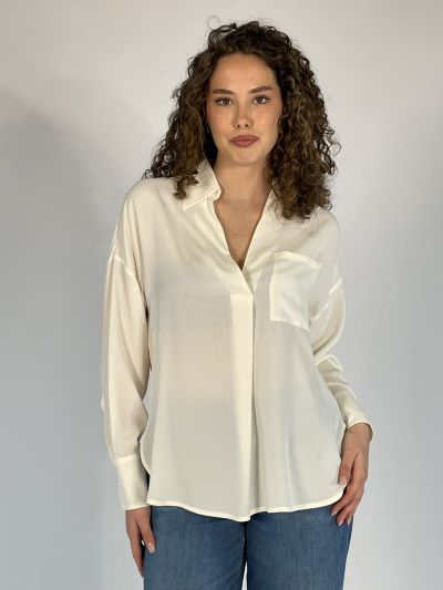 Camicia manica lunga Pennyblack - avorio