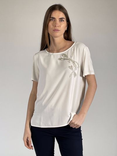 T-shirt manica corta Pennyblack - bianco
