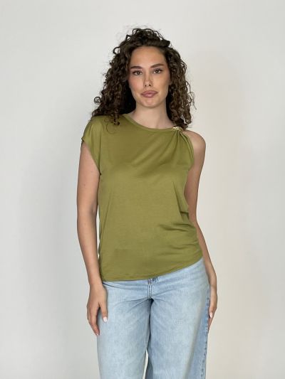 Top Kocca - verde sabbia