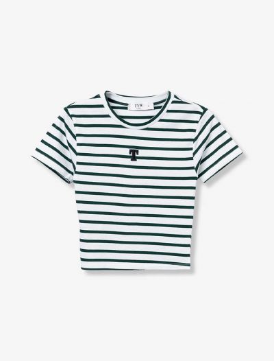 T-shirt manica corta Tiffosi - verde bianco