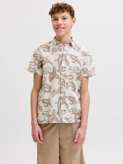 Camicia manica corta Jack & Jones - bright white