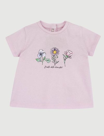 T-shirt manica corta Chicco - rosa