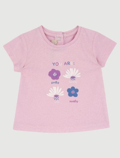 T-shirt manica corta Chicco - rosa