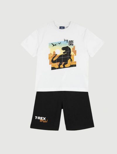 Completo maglia e pantalone corto Chicco - bianco