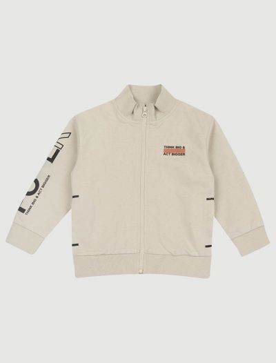 Maglia in felpa aperta Chicco - naturale