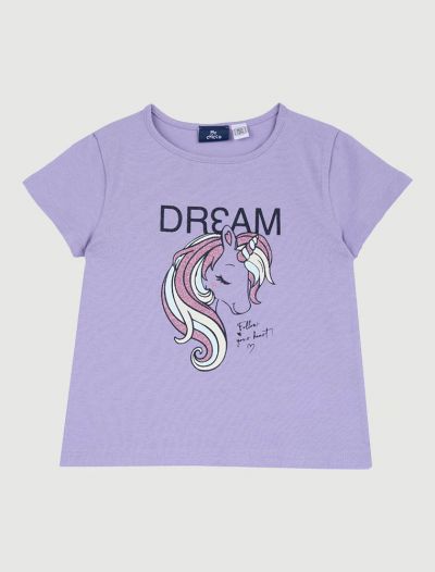 T-shirt manica corta Chicco - lilla