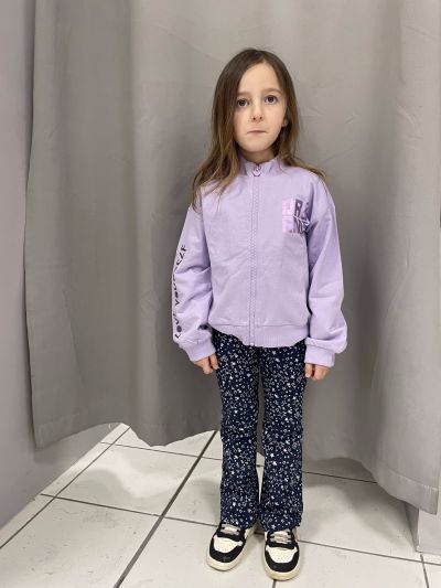 Maglia in felpa aperta Chicco - lilla