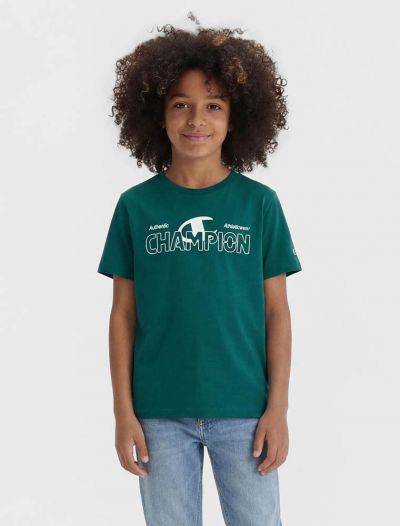 T-shirt manica corta sportiva Champion - verde