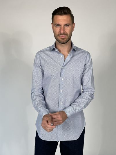 Camicia manica lunga Xacus - bianco avio