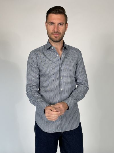 Camicia manica lunga Xacus - blu azzurro