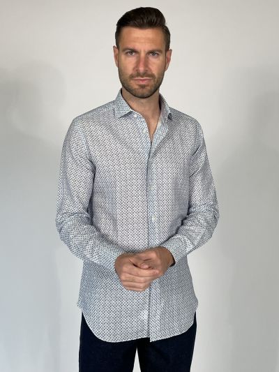 Camicia manica lunga Xacus - bianco avio
