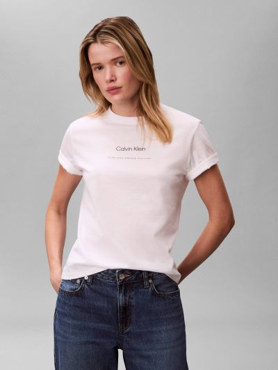 T-shirt manica corta Calvin Klein - bright white