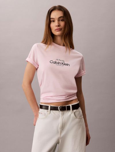T-shirt manica corta Calvin Klein - pink