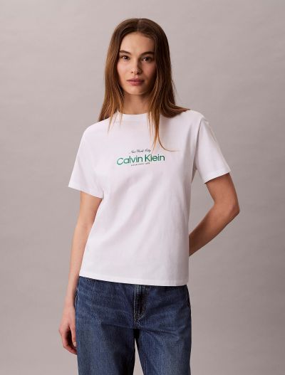 T-shirt manica corta Calvin Klein - bright white