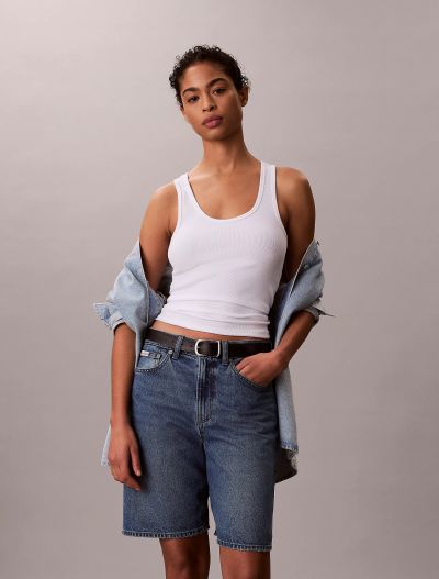 Bermuda jeans Calvin Klein - blu