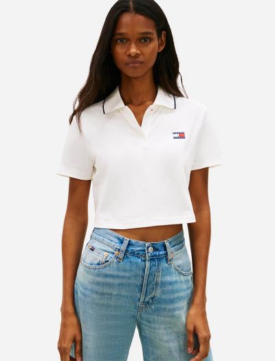 Polo manica corta Tommy Jeans - ecru