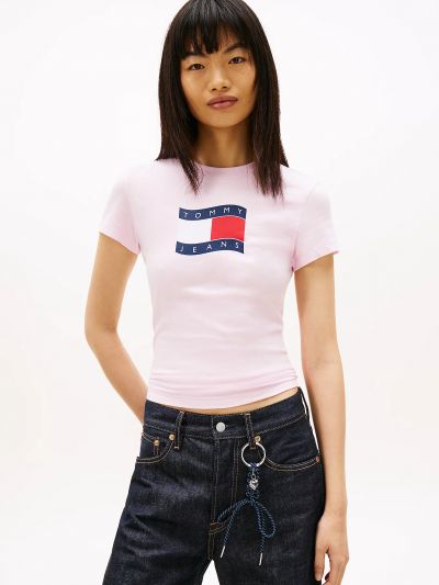 T-shirt manica corta Tommy Jeans - pink