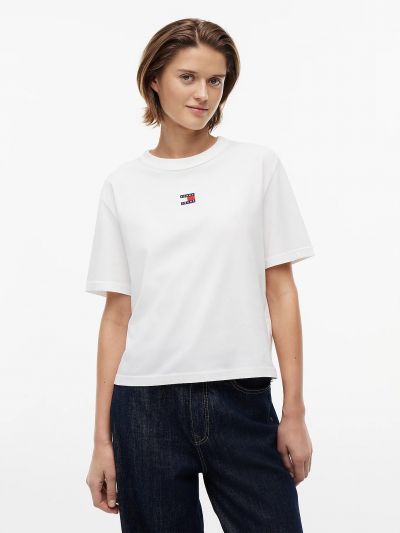 T-shirt manica corta Tommy Jeans - ecru