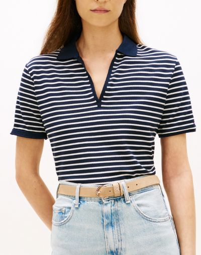 Polo manica corta Tommy Hilfiger - blu bianco