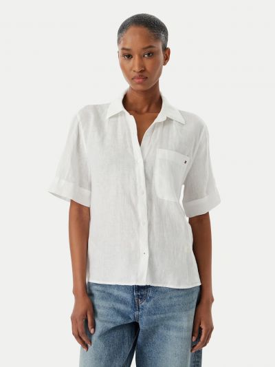 Camicia manica corta Tommy Hilfiger - bianco
