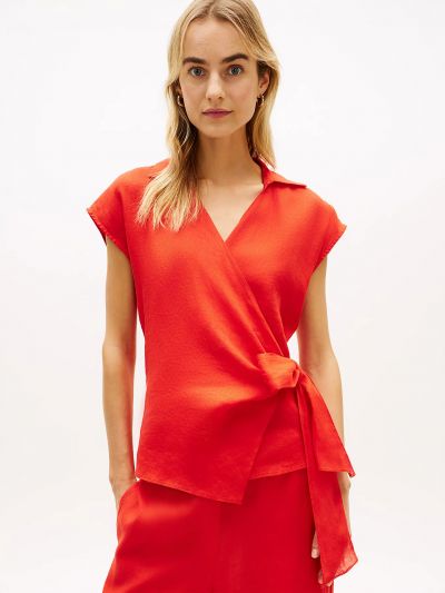 Camicia manica corta Tommy Hilfiger - rosso