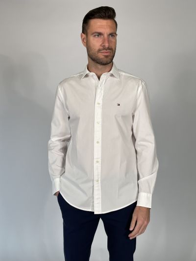 Camicia manica lunga casual Tommy Hilfiger - white