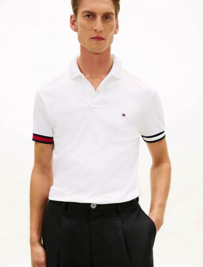 Polo manica corta Tommy Hilfiger - white