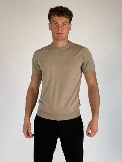 Maglia manica corta Nero Vago - tortora