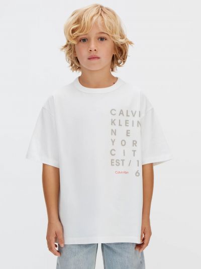 T-shirt manica corta Calvin Klein - white