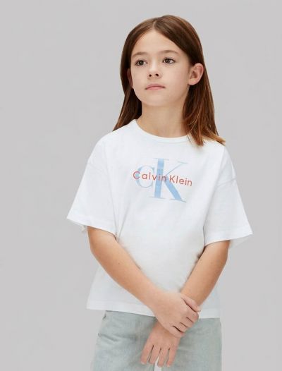 T-shirt manica corta Calvin Klein - white