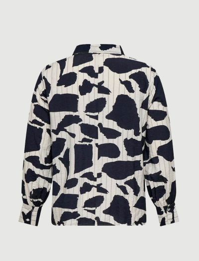 Camicia con colletto. chiusura con bo... - cloud dancer