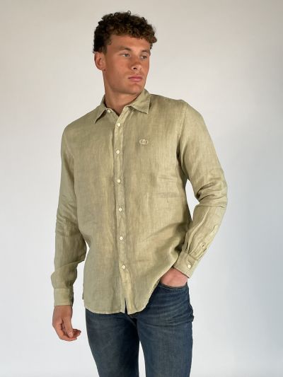 Camicia manica lunga lino Liu Jo - salvia