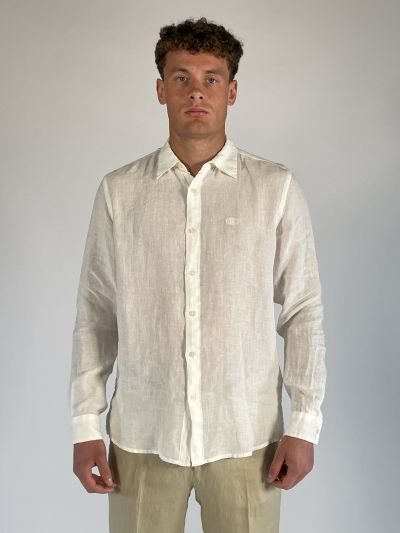 Camicia manica lunga lino Liu Jo - white