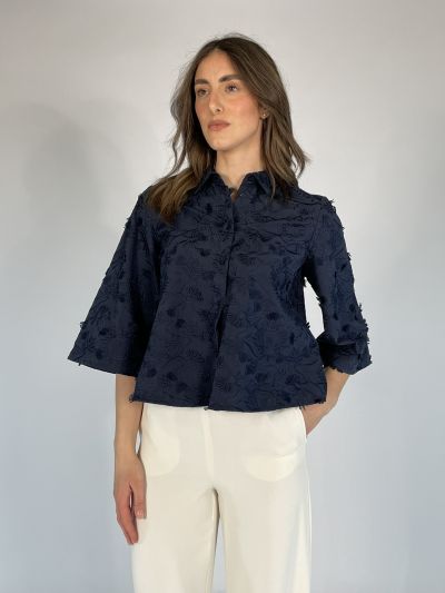 Camicia manica lunga Emme - navy