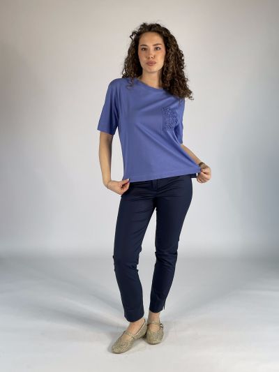 T-shirt manica corta Emme - lilla