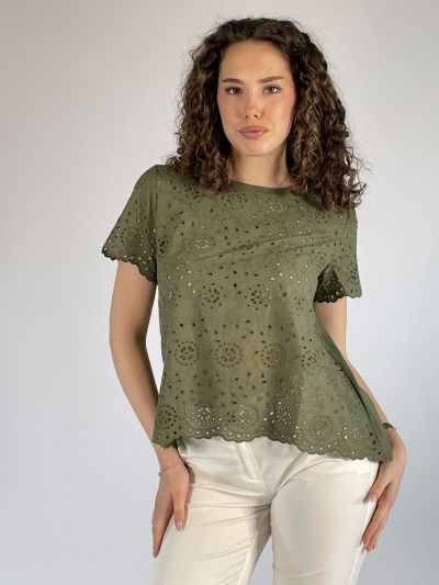 T-shirt manica corta Emme - militare