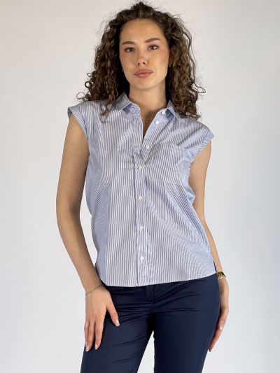 Top Emme - bianco azzurro