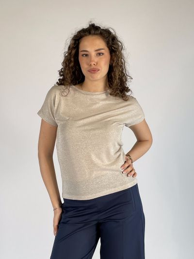 T-shirt manica corta Emme - silver