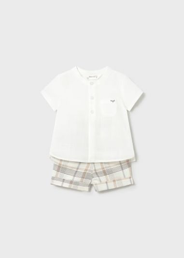 Completo 2 pezzi Newborn - grano