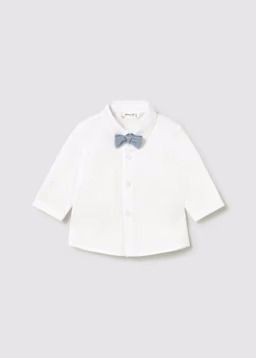 Camicia manica lunga Newborn - bianco