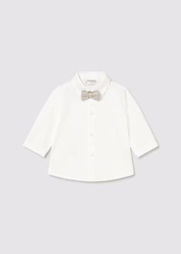 Camicia manica lunga Newborn - ecru
