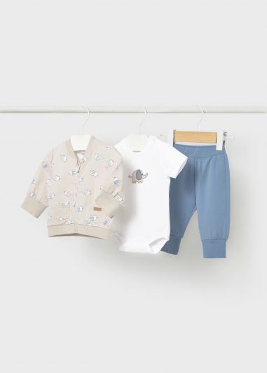 Completo 3 pezzi Newborn - carta zucchero