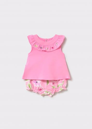 Completo 2 pezzi Newborn - chicle