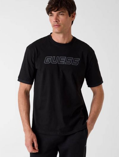 T-shirt manica corta sportiva Guess Sport - black