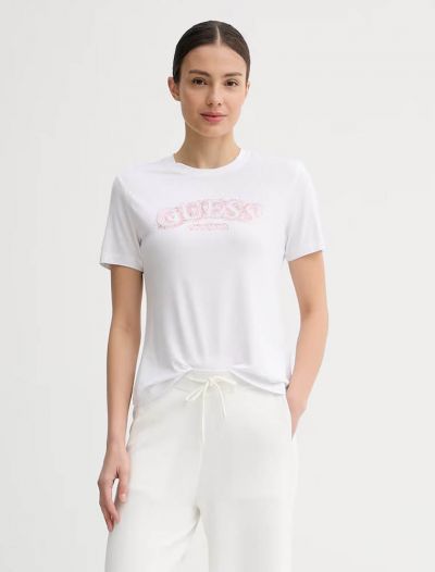 T-shirt manica corta sportiva Guess - white